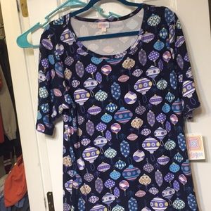 LULAROE Christmas ornaments top